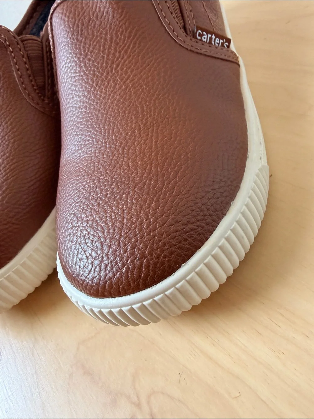 Carter's Brown Slip-On Dress Shoes for Kids